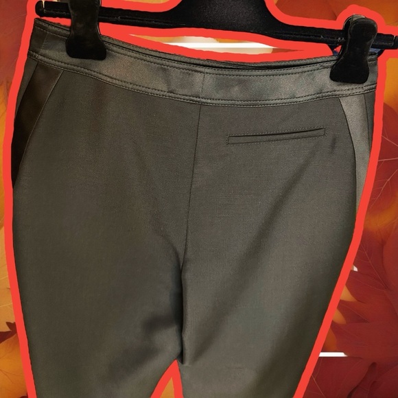 NWT Lanvin Paris Black Wool & Silk Tuxedo Side Striped Cropped Dress Trousers - Picture 14 of 16